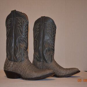 Nocona Women's Leather Western Cowgirl Boots Gray Size 10